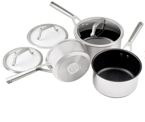 Batterie de cuisine 3 pièces en inox Ninja Foodi ZEROSTICK – C63000EU
